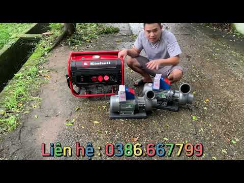 Máy phát điện 4500 chạy 2 mô tơ bơm mẫu mới siêu khoẻ