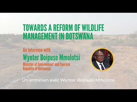YouTube video thumbnail: Interview With Wynter Boipuso Mmolotsi, Minister of Environment and Tourism, Republic of Botswana