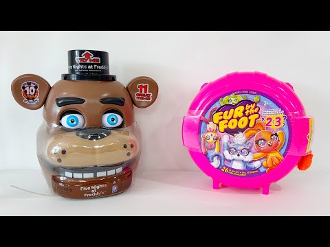 ASMR Five Nights At Freddy's & Fur By The Foot Oddly Satisfying Toy Unboxing