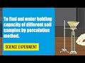 Understanding Soil Percolation and Water Holding Capacity
