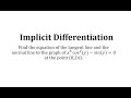 Differentiation and Line Properties
