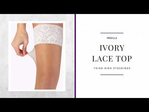 Bridal Accessory: Ivory Lace Top  Stockings That Stay Up