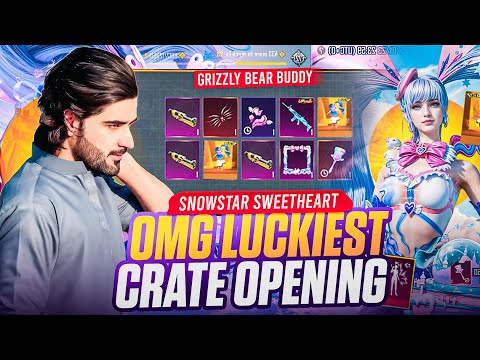 OMG 😱 luckiest Crate Opening 😍 | Snowstar Sweetheart | PUGM Glit set | Grizzly Bear Buddy