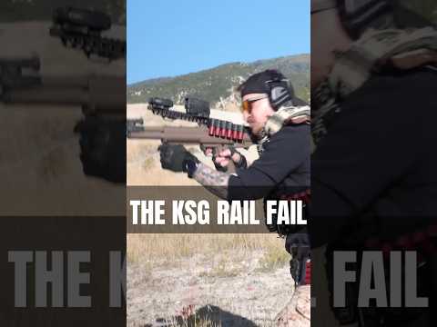 The KSG Rail Fail #shorts #tactical #gun #guns #shooting #pistol  #shootingsports #glock