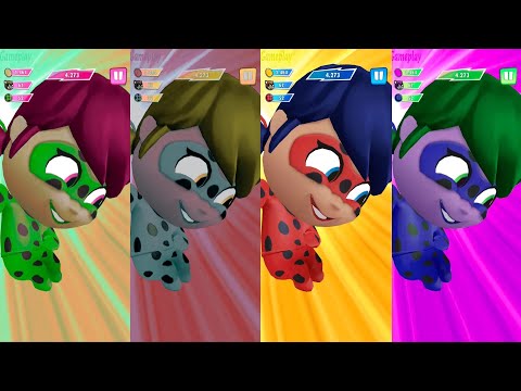 Colors Reaction Talking Tom Hero Dash New Update 2025  Miraculous Ladybug New Character Unlocked