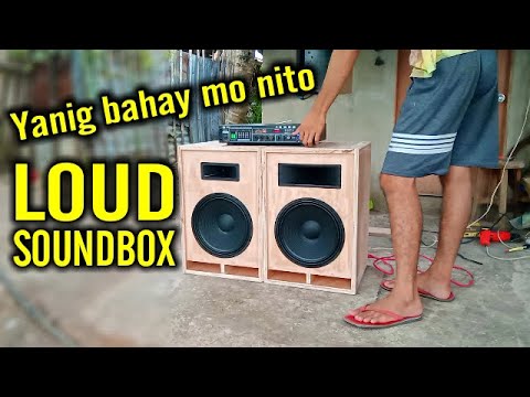 The Making to Soundcheck" LOUD SOUNDBOX 12 "  Budget sound system Videoke Speakers