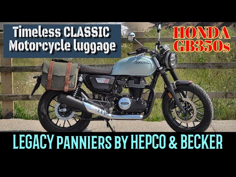 🚨 New 2025 HONDA GB350s &,Hepco & Becker legacy military style canvas and leather panniers!