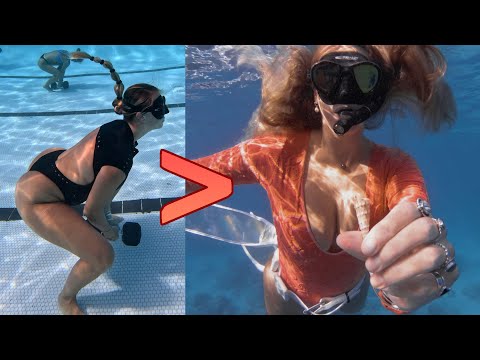 Her training is paying off! [Freediving VLOG]