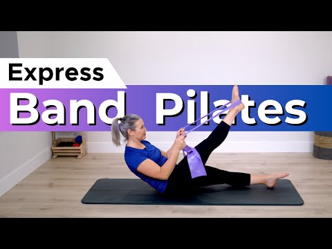 15 min Full Body Pilates Workout with a Resistance Band