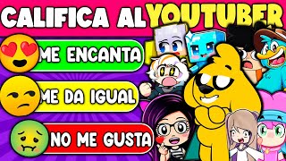 Califica A Youtubers con esta Tier List Youtubers 🤩👀