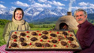 Traditional Turkish Beandeli Kofte in an Iranian Village | Rural Couple Cooking 🔥