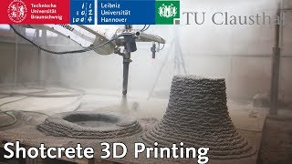 Shotcrete 3D Printing @ DBFL | TU Braunschweig