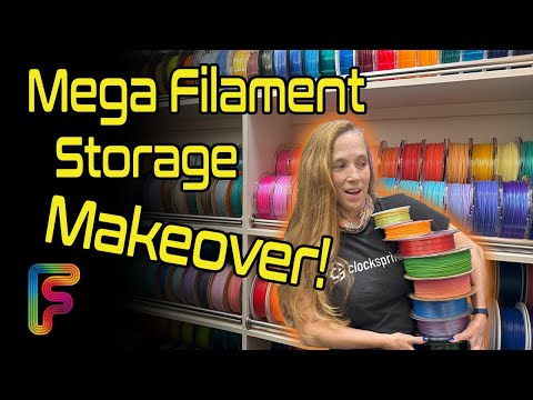 Epic Filament Storage Makeover (Tips & Tricks)!!