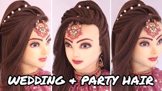 Simple open hairstyles l Elegant party hairstyles l Wedding hairstyles l Raksha bandhan hairstyles