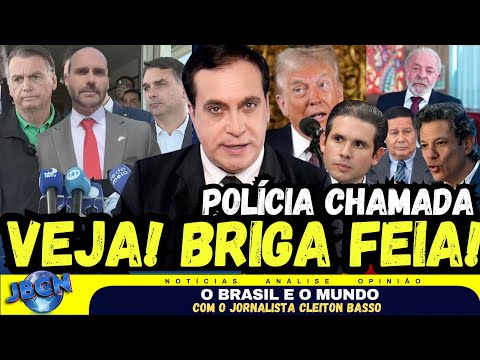 E agora? VEJA BRIGA FEIA! POLÍCIA FOI CHAMADA, TRUMP REAGE A FALAS DE LULA, BOLSONARO RESPONDE, STF