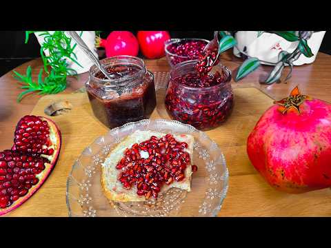 اسرع وانجح طريقتين لعمل مربى الرمان بثلاث مكونات وبربع ساعه يكون جاهز 🍯🍓🍒🍷