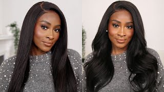 6x4.5 LACE CLOSURE NATURAL YAKI STRAIGHT WIG Ft. ASHIMARY HAIR
