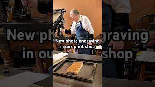 Howard prints a new photo engraving of artwork designed by lo￼cal Sacramento artist, @nooligan