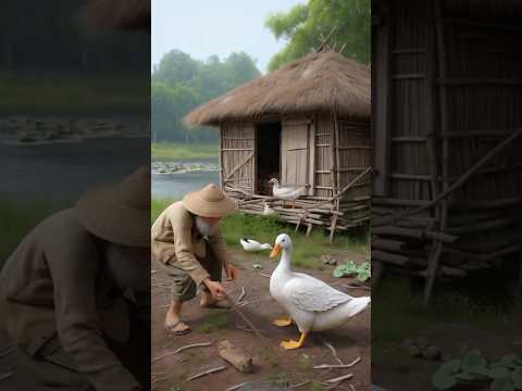 Beautiful story of old man 🧔 and duck 🦆 💯#ytshorts #shortsviral #viralshort #shots