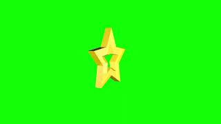 3D STAR ANIMATED - GREEN SCREEN 2024 FREE