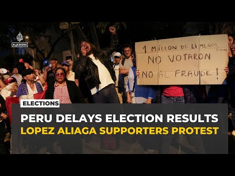 YouTube video thumbnail: Peru Candidate's Supporters Call for Vote Annulment Amid Disputed Election Results