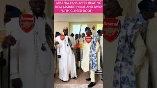 Arsenal fans after beating Remontada home and away with a closed roof and all PR
