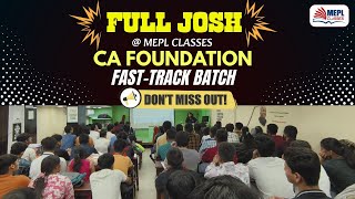 Full Josh @MEPL🔥For CA Foundation Fast-Track Batch - Do Not MISS ❌ | MEPL Classes