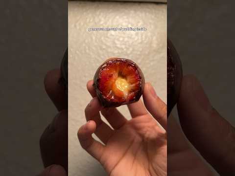 Cream filled Strawberries?? #shorts #recipe