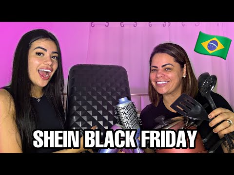 MINHA MÃE REAGINDO AOS MEUS RECEBIDOS DA SHEIN!! *SHEIN BLACK FRIDAY