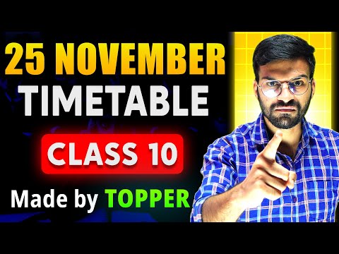 22 NOVEMBER से ऐसे पढ़ो to Score 100% in Class 10 Boards🔥 2025 || Last 2 Months Strategy | Timetable