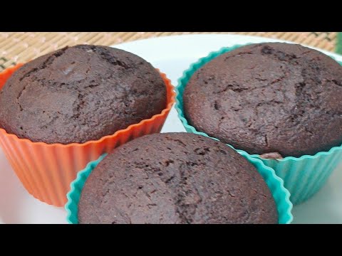 बिना ओवन, बिना मैदा, बिना चीनी चॉकलेट कपकेक Chocolate Cupcake Recipe | Eggless Cupcake Recipe