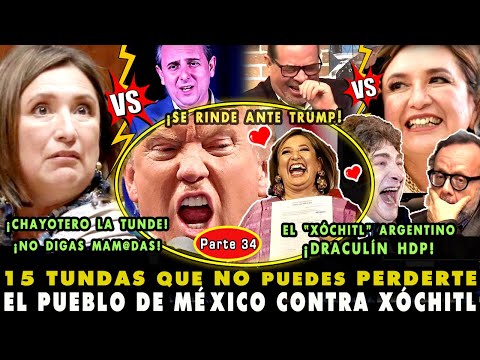 ¡HASTA EL CHAYOTERO LA TUNDIÓ! TOP 15 VIDEOS DE R3PUDIO VS XÓCHITL GÁLVEZ (34) ¡AMA A DONALD TRUMP!