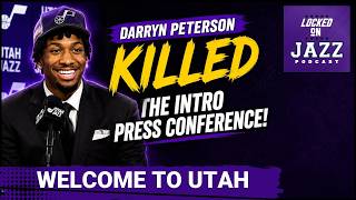 STAR POWER: Utah Jazz’s Darryn Peterson Impresses in Opening Presser.