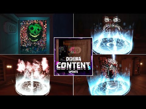 Roblox DOORS : CONTENT Update All CRUCIFIX Uses On A-60 + A-90 + A-120 Lookman & Blitz Entities