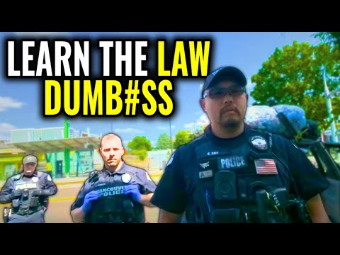 When Dumb Cops Act Tough And Get OWNED! Intimidation Tactics Failed - First Amendment Audit