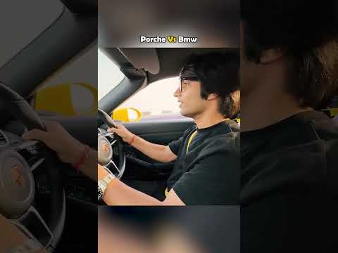 Porche Vs Bmw Drag Race 😍 #souravjoshivlogs #dragerace #souravjoshi #supercars #bmw #haldwani