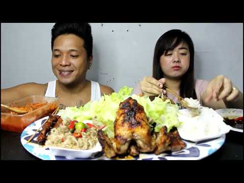 PorkBBQ x Sisig x Lechon Manok x Liempo x Kimchi with Lettuce Mukbang