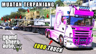 Aku Bawa Truk Trailer Terpanjang Full Muatan Sampe Berujung Rusuh - GTA 5 MOD