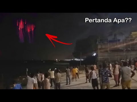 Warga Gempar! Penampakan Cahaya Merah Misterius di Langit Kelilingi Kampung! Fenomena Alam