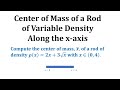 Center of Mass of a Rod