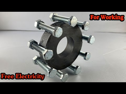 Awesome Easy Making Electricity Energy Free With Bolts For Use Working #technology  #engineering