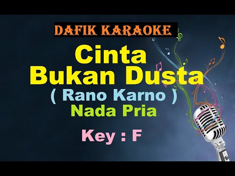Cinta Bukan Dusta (Karaoke) Rano Karno Nada Pria / Cowok Male Key F Lagu Nostalgia Tembang kenangan