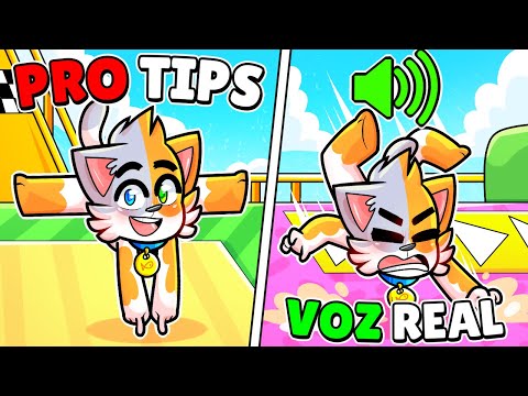 STUMBLE GUYS PERO SI FALLO UN PRO TIP = HABLO CON MI VOZ REAL 😰😳 - Gatoronron