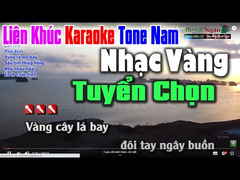 Liên Khúc Karaoke Chọn Lọc Bolero Nhạc Vàng Hay Nhất Tháng | Karaoke Nhạc Sống Thanh Ngân