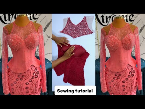 How to sew this corset with an asymmetric hemline and a yoke