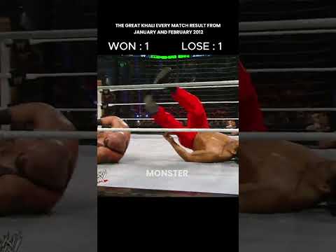 The Great Khali Every Match Result From January and February 2012 #wwe #thegreatkhali #wrestlemania