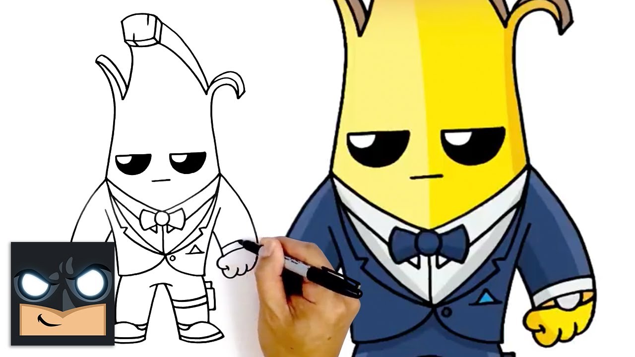 How To Draw Agent Peely - NEW -TOP SECRET- Fortnite Season 2 Battle Pass