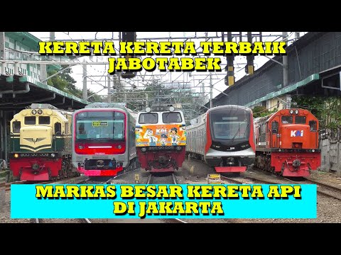 RAMAINYA Kereta Api Di Jakarta Spesial Lokomotif Tenaga Super! Ada CC 206, CC 203, CC 201, RNB