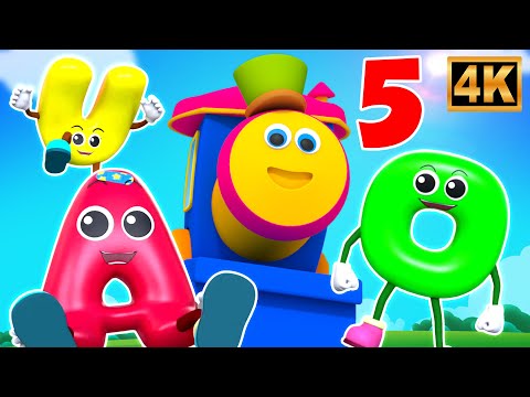 Five Little Alphabets Jumping On The Bed,  Sing Along for Kids