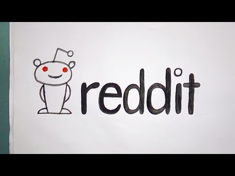 How to draw the reddit logo